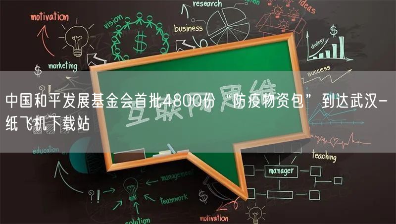 中国和平发展基金会首批4800份“防疫物资包”到达武汉- 纸飞机下载站