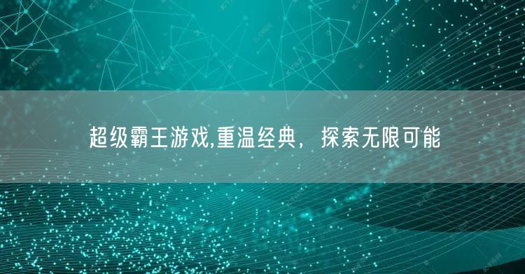 超级霸王游戏,重温经典，探索无限可能