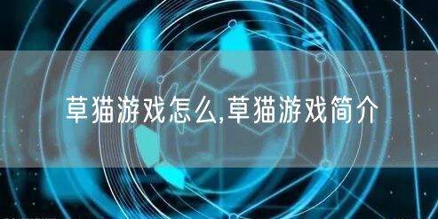 草猫游戏怎么,草猫游戏简介