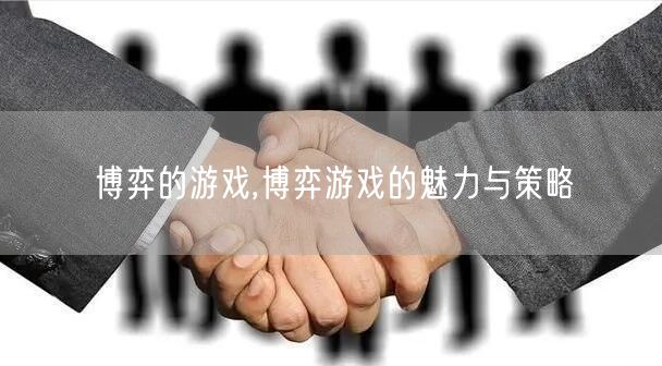 博弈的游戏,博弈游戏的魅力与策略